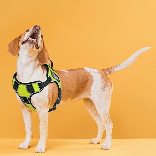 Miniatura 8 de Dogline Quest Arnés para perro sin tirones con soporte emocional parches reflectantes extraíbles suave y cómodo chaleco para perro con hebilla doble