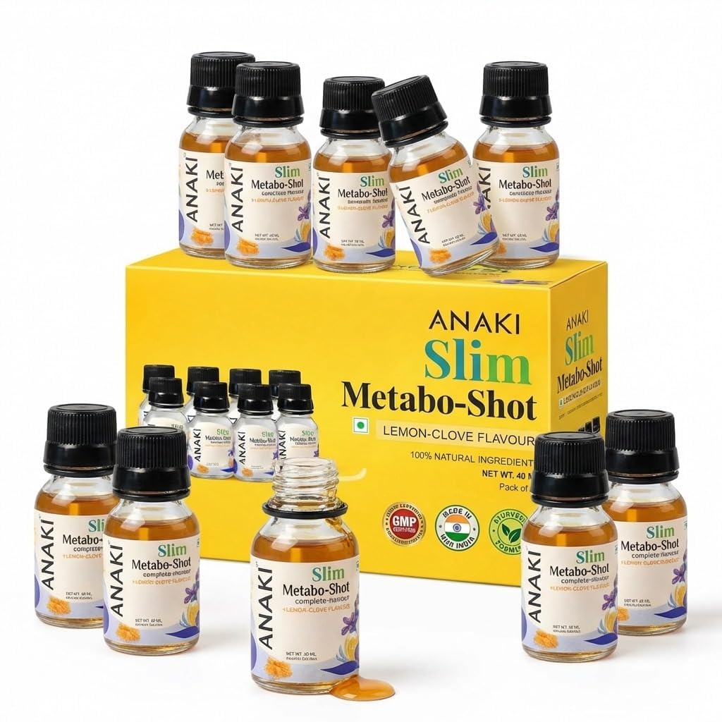 ANAKI HERBAL Slim Metabo-Shot, Lemon-Clove Flavour, Ayurvedic Weight Management, Improves Metabolism, 30 Shots (Set of 30)-image-26