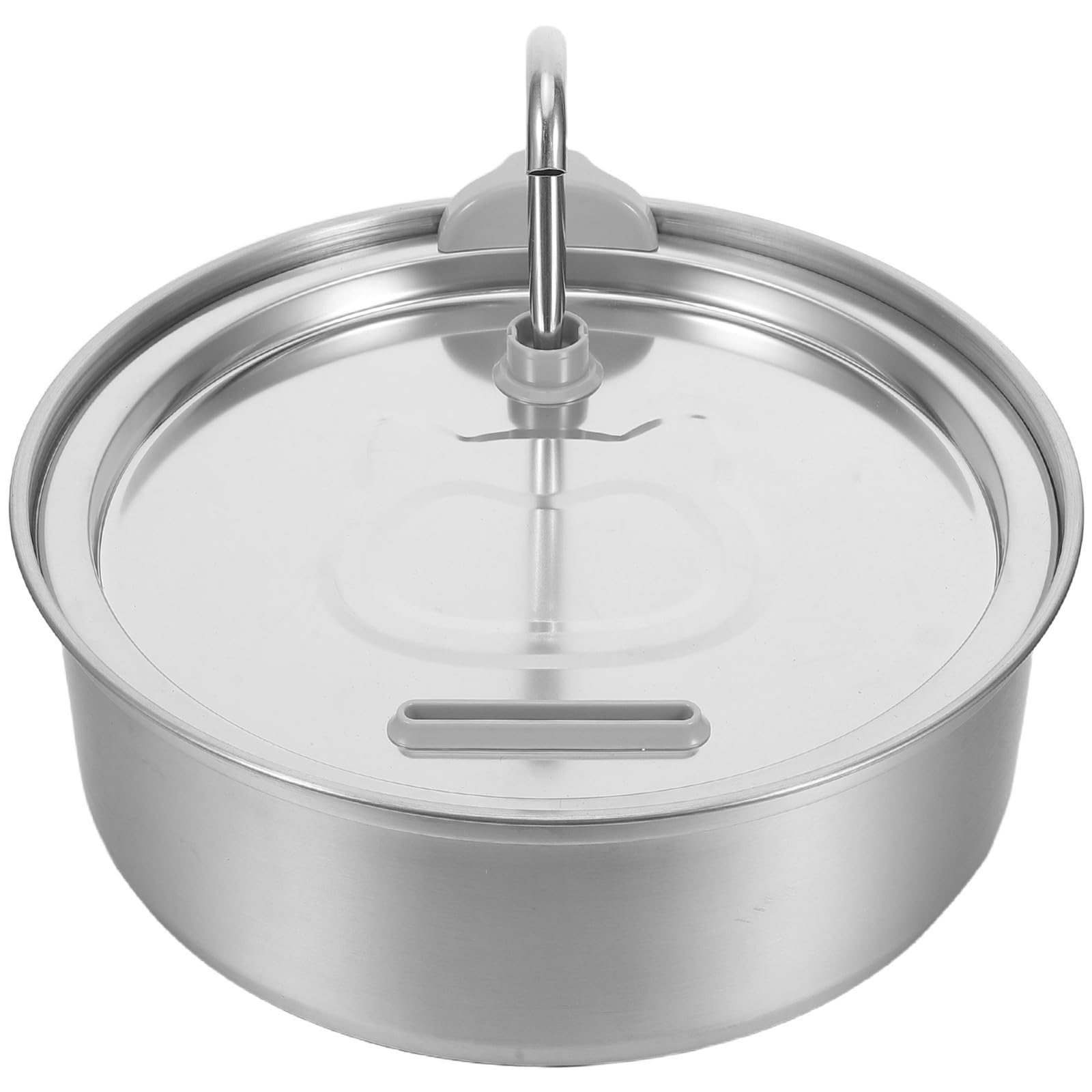 STOBAZA Fuente de Agua para Gatos de Acero Inoxidable con Bomba Ultrasilenciosa y Filtración Multilayer para Uso en Interiores Capacidad 3l Diseño Moderno