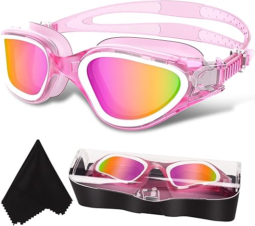 Miniatura 11 de WIN.MAX - Goggles de natación polarizados, antivaho, antirrayos ultravioleta, sin filtraciones y con visión clara para hombres, mujeres, adultos