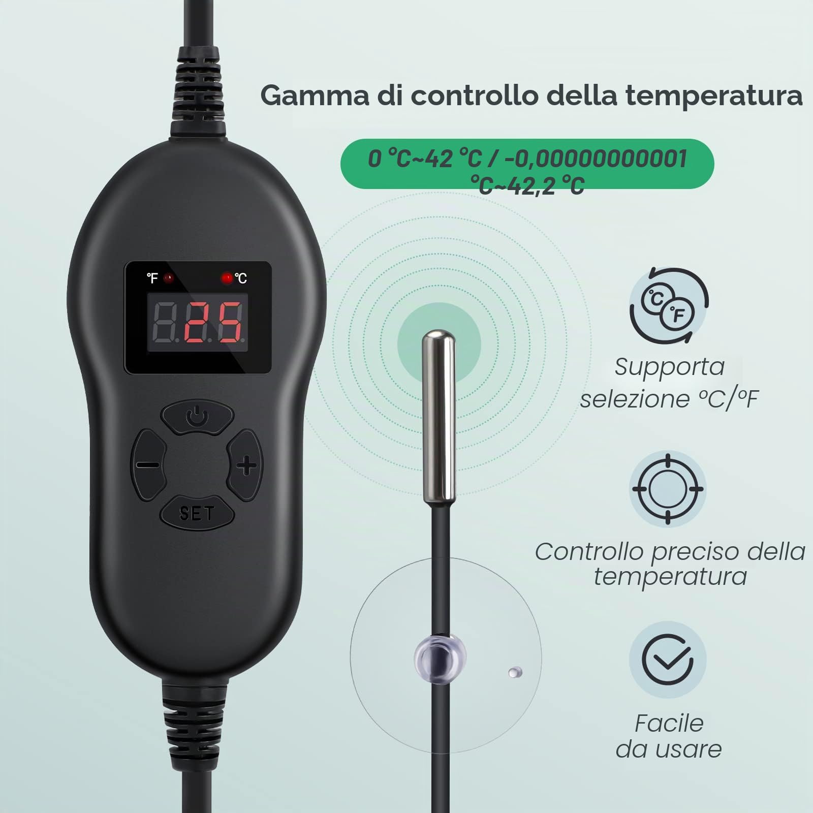 Luxbird Tappetino Riscaldante per Piante con termostato, 2 tappetini riscaldanti con 1 Controller, 30W, Controllo Uno a Molti, Impermeabile IP67, 52x25cm, per Serra, germinazione, Terrario