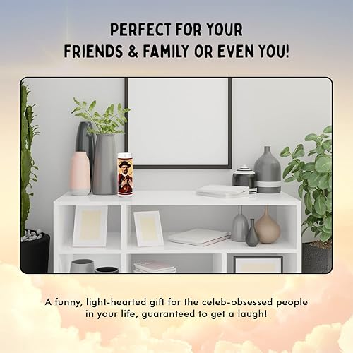 Miniatura 7 de Bryan Cranston - Vela de oración de celebridades  Vela blanca divertida de Walter  Votiva de oración de vidrio de 8 pulgadas  100 hecha a mano en