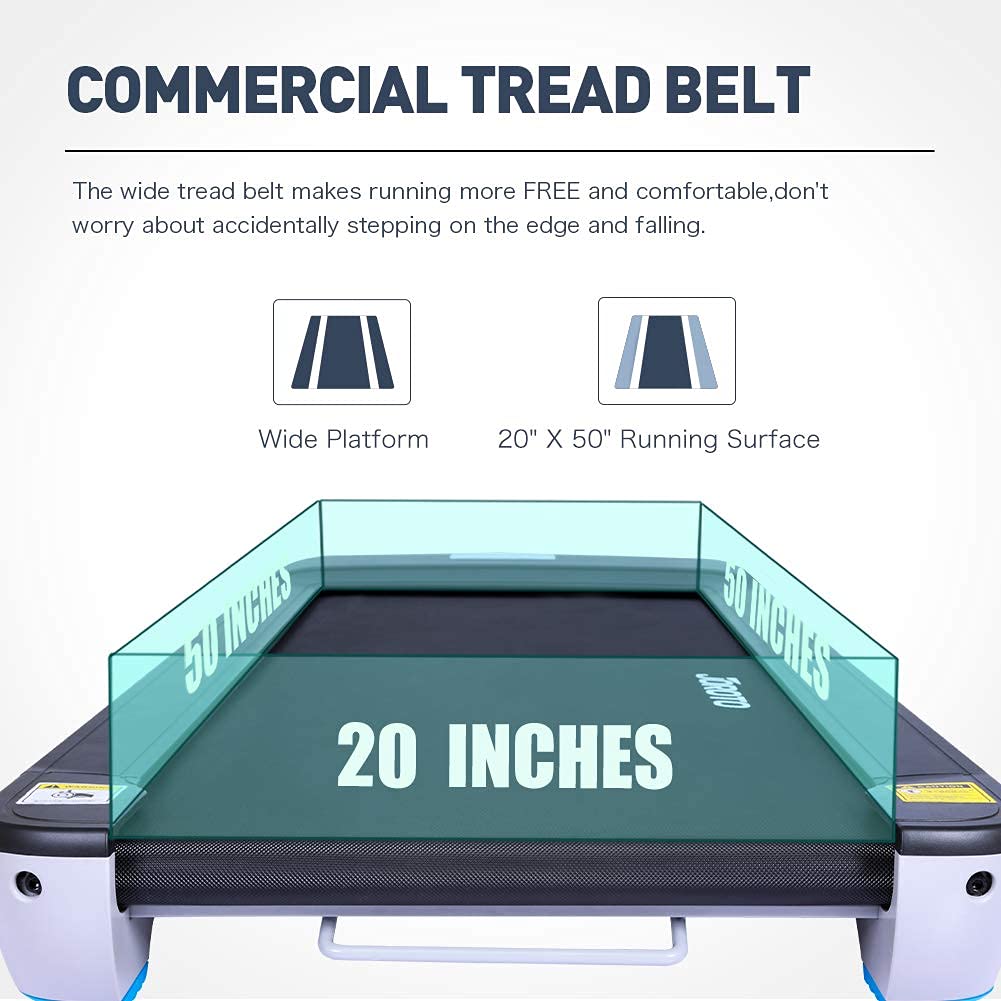 Folding Treadmill with Auto Incline Electric Running Machine Treadmills