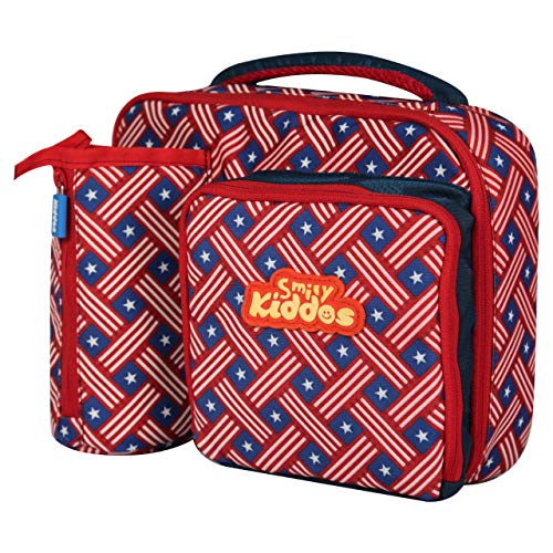 SMILY KIDDOS Multi Compartment Lunch Bag (Red) - Image 2