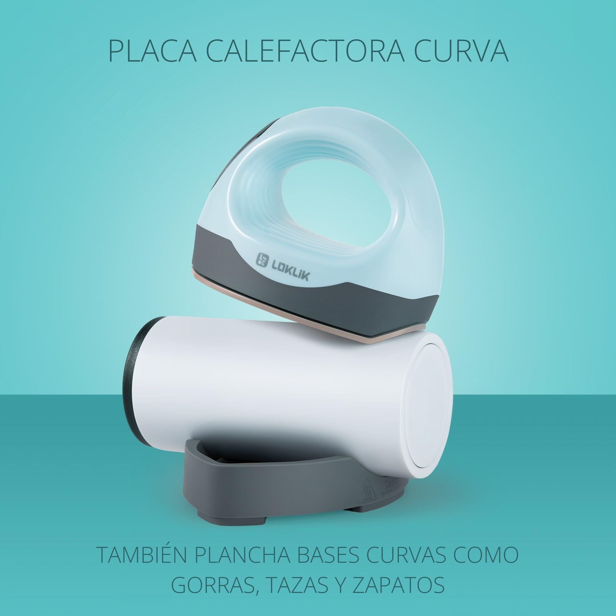 LOKLIK Impress Mini 3 – Prensa térmica para camisetas, bolsos, tazas, sombreros y otros textiles, máquina manual para decorar y manualidades, perfecta para pequeños proyectos de manualidades,