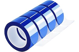 4 Rolls 20mm x 16m (52ft) Heat Resistant Tape, Heat Transfer Tape...