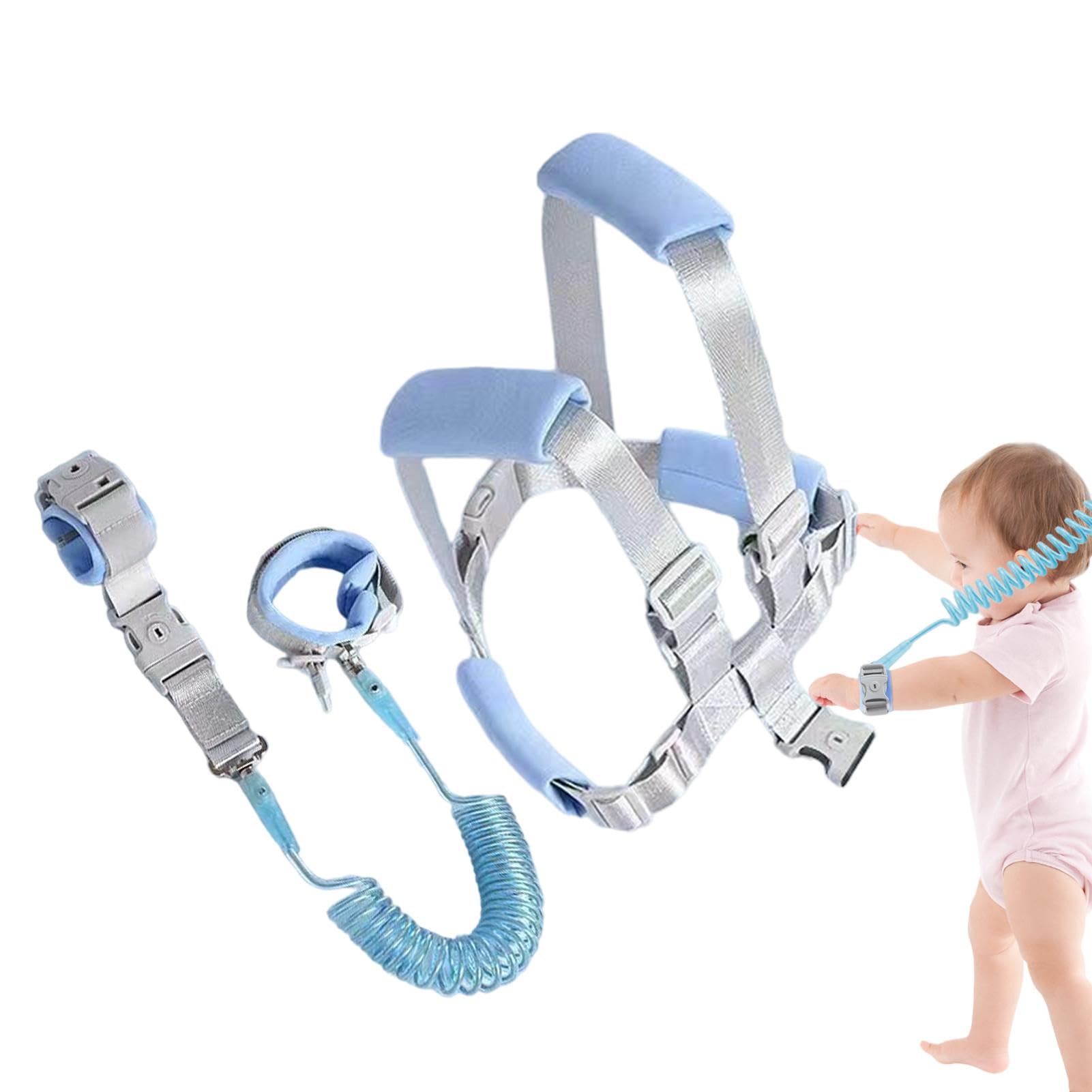 Lumiinous Safety Rope - Child Tracking Strap, Baby Safety Leash | Toddler Safety Harnesses & Leashes, 3 Toddler Safety Harness for Outdoor Activities, Baby Walking Holder, Child Tether