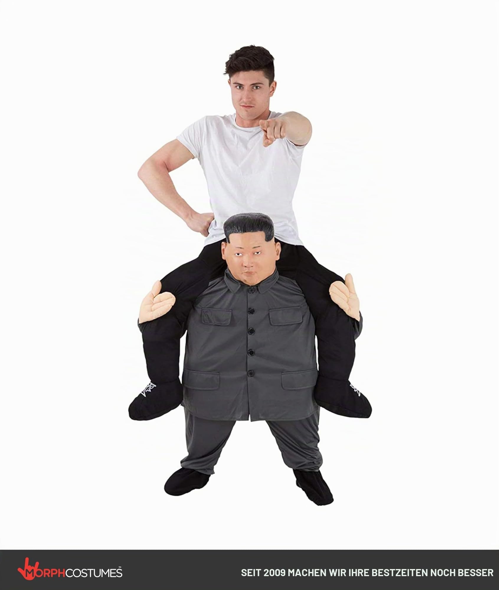 Morph Costumes Piggyback Funny Political Ride on Halloween Costume for Adults