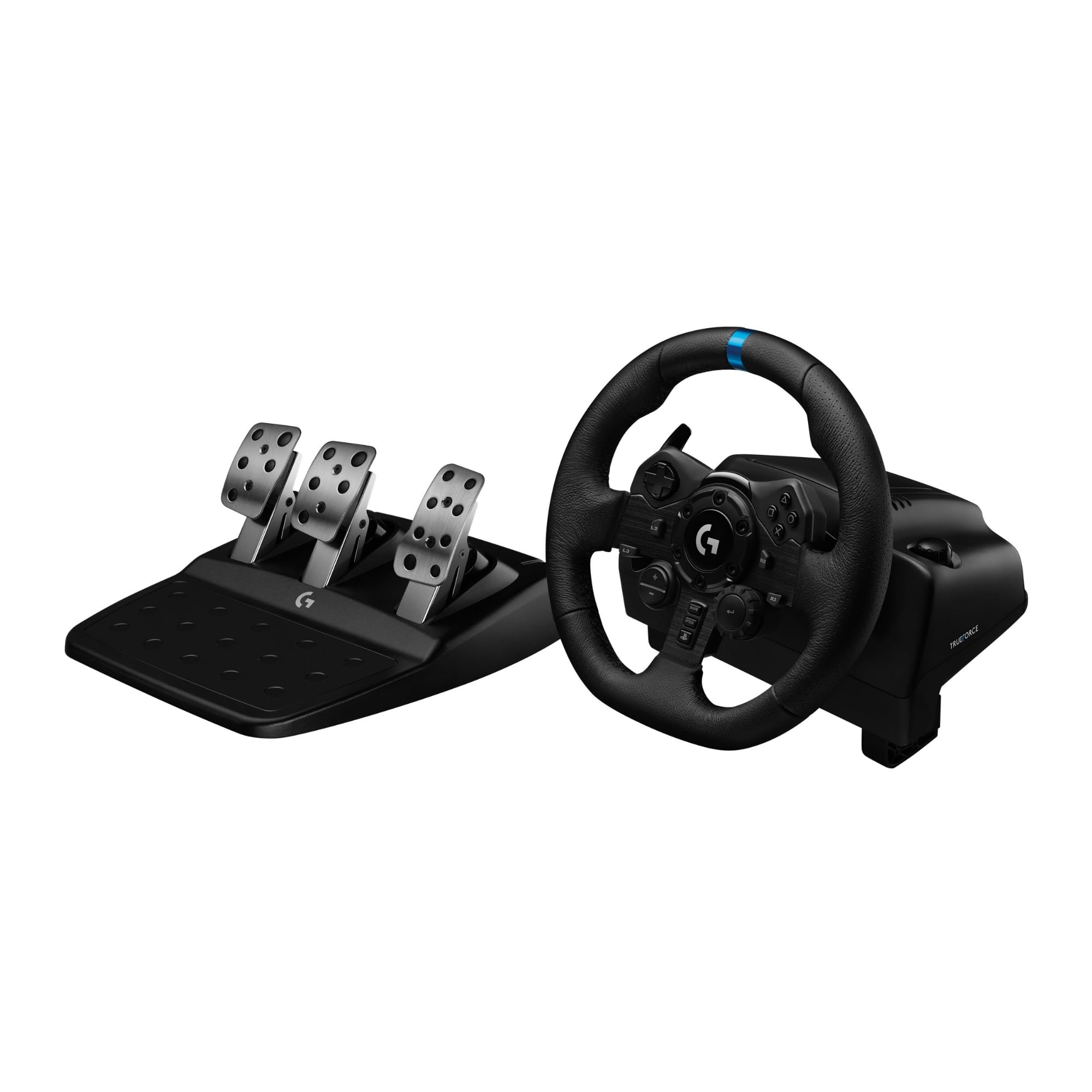 Logitech G923 TrueForce Gaming-Lenkrad für PlayStation mit Pedal-Set und Schalthebel