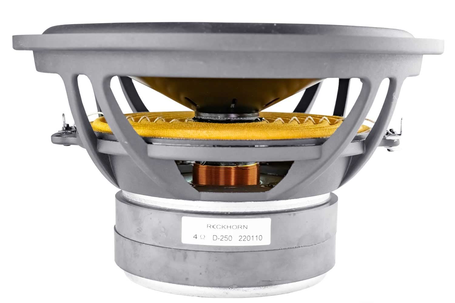 Reckhorn D-250 Subwoofer Chassis Bass Einbau Lautsprecher 25cm / 150 Watt rms