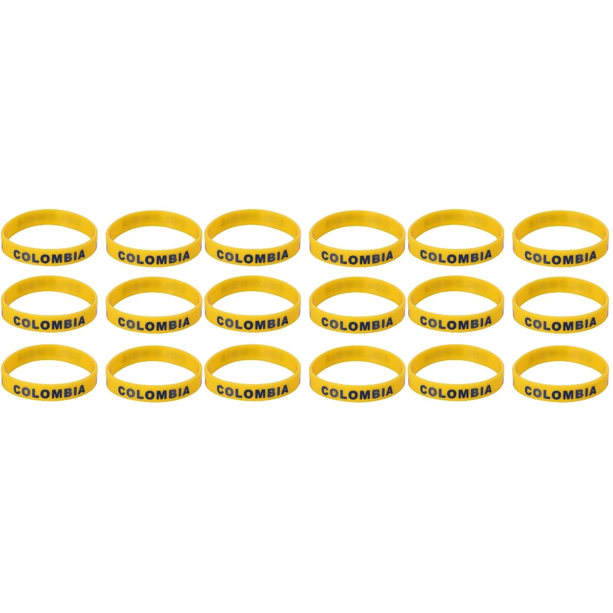 BESPORTBLE 18 pcs Game Unisex Silicone Bracelets Fashion Athletics Fan Supporter Gymnastics Colombia Supporters Souvenir Champions Fans Soccer Football Hockey Rugby