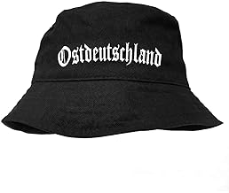 Spaß Kostet Männer Jungs Anglerhut Ostdeutschland alt deutsche Schrift Bucket hat Fischerhut
