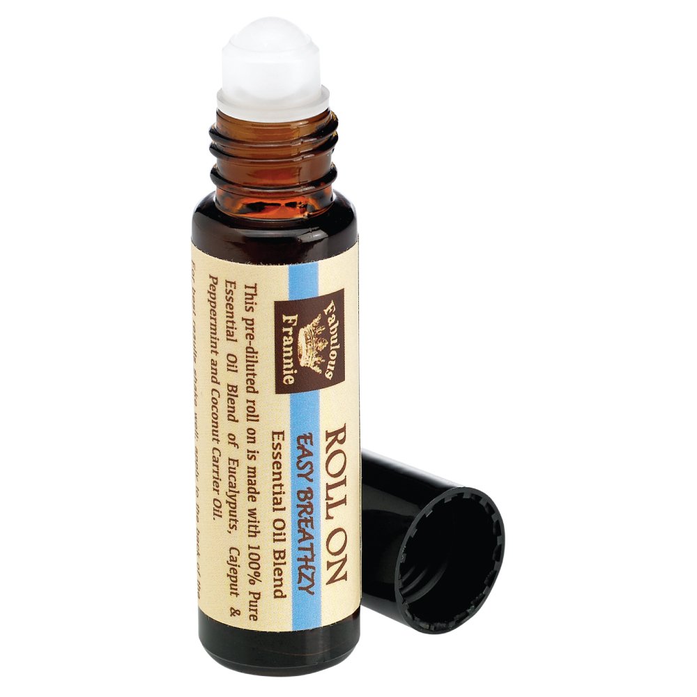 Fabulous Frannie Easy Breathzy (Cold and Flu Relief) Essential Oil Blend Roll On 10ml made with Pure Essential Oils