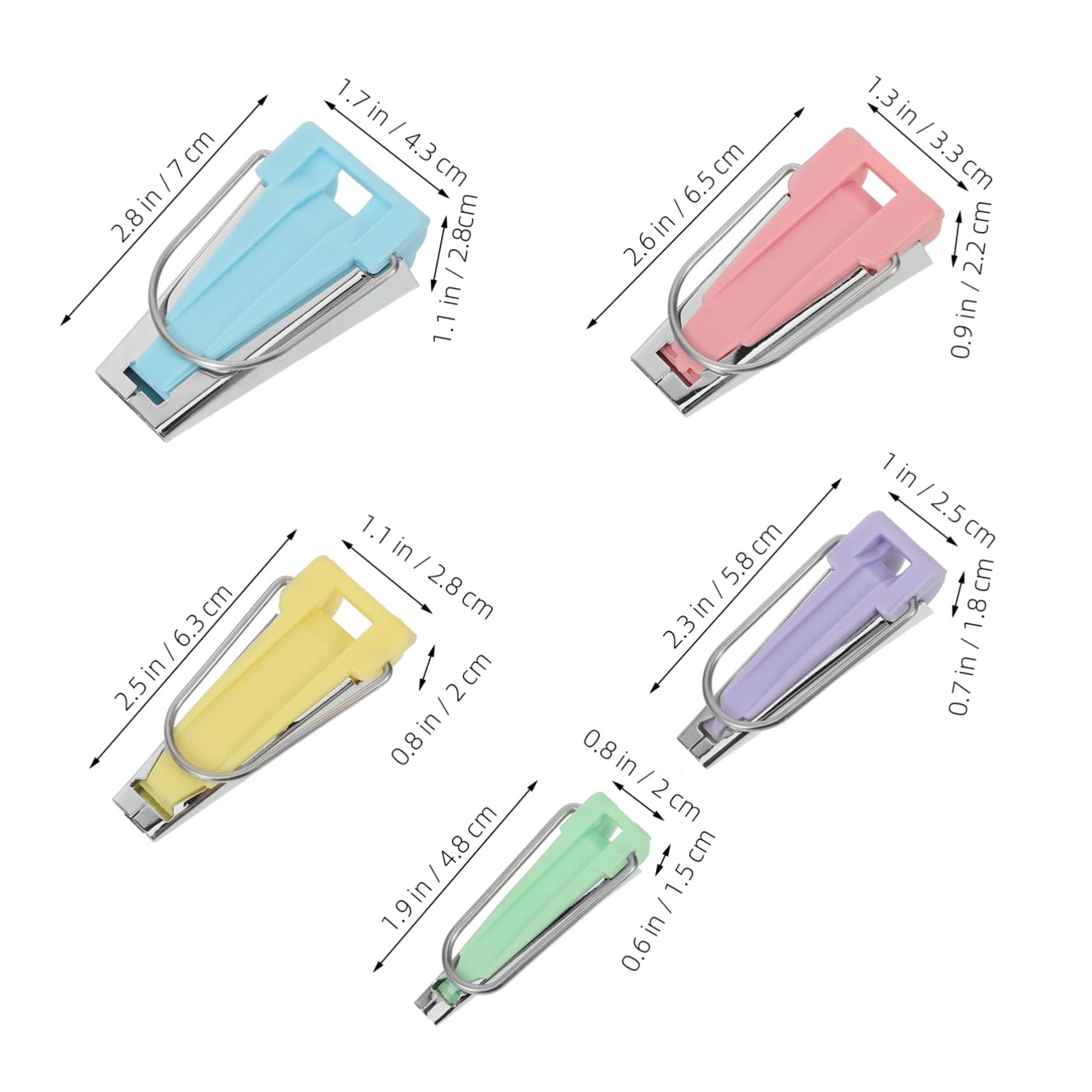 TEHAUX 25piezas Herramientas Para Fabricar Cinta De Sesgo Kit Práctico De Herramientas Para Coser Para Manualidades y Proyectos De Acolchado