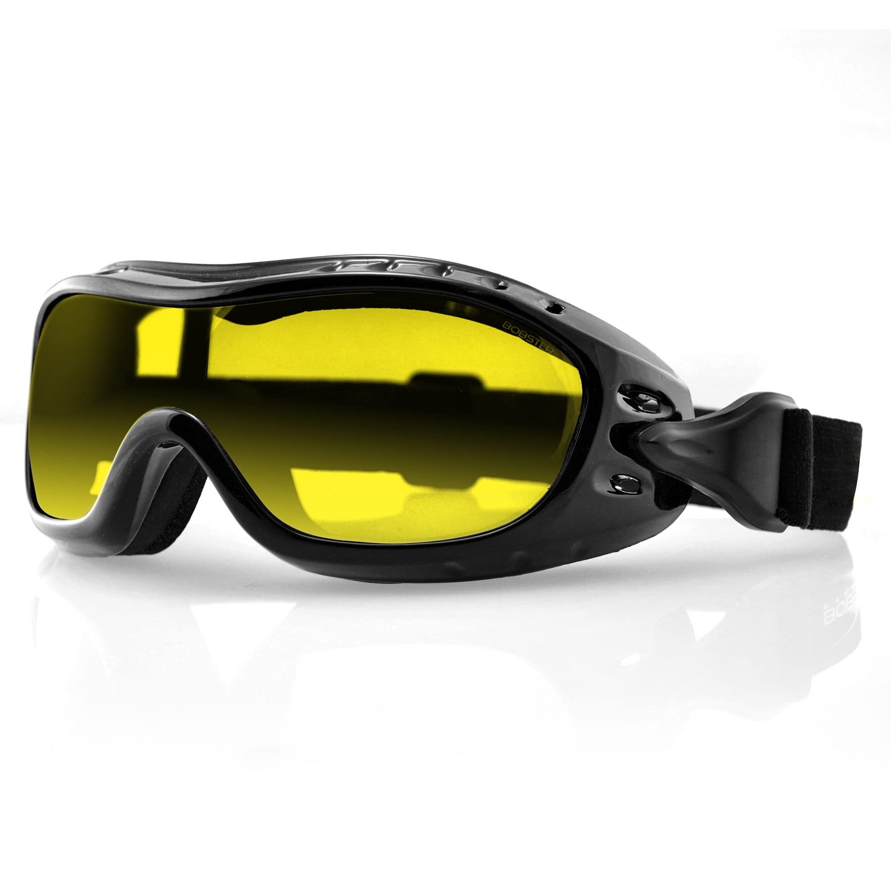 BOBSTER EYEWEAR Night Hawk ゴーグル yellow Bobster® Night Hawk, Gloss Black Frame, Yellow Lens : Amazon.ca