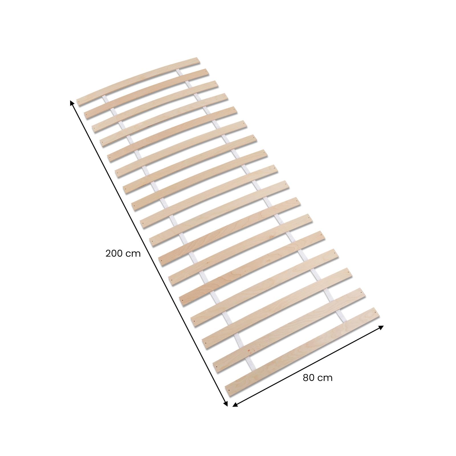 IDIMEX Sommier 80 x 190 cm PASIA 17 Lattes sans Cadre, Sommier à Lattes pré-percées pour lit Enfant 1 Place, vis fournies, Convient Aussi pour 80 x 200