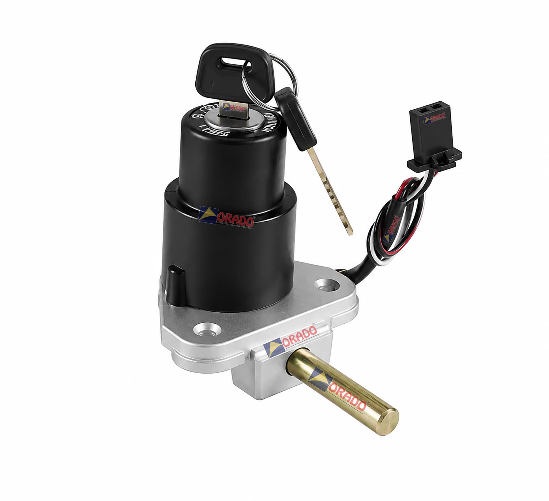 ignition switch lock with key,ignition switch fit for tvs scooty (2 wires) two wheeler spare part-image-7