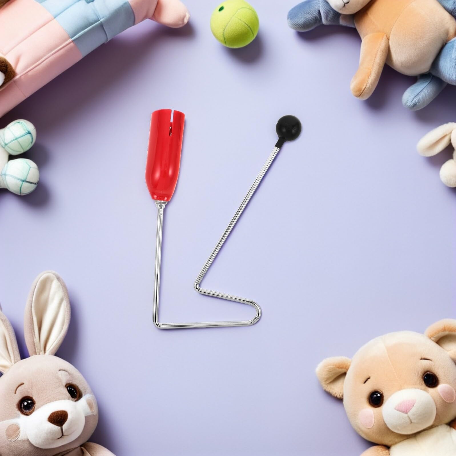 Vibraslap Strumento Musicale Rosso, Percussione Orff per Bambini