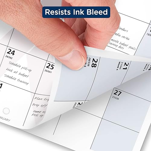 Miniatura 3 de AT-A-GLANCE Calendario de pared 2024, 11 x 8 pulgadas, pequeño, encuadernado con alambre, QuickNotes, City of Hope (PMPN502824)