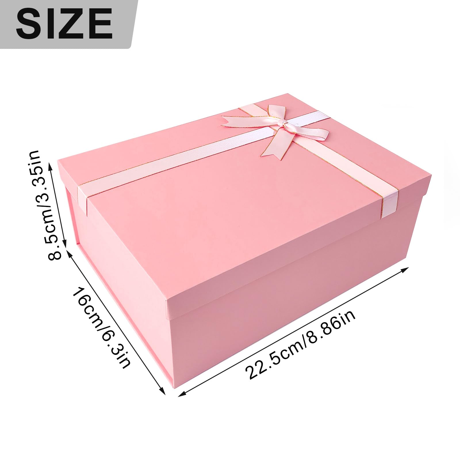 Mockup di biglietto d'auguri con confezione regalo con fiocco in mani