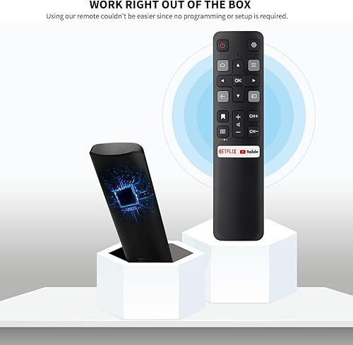 Miniatura 6 de LOUTOC Control remoto de repuesto solo para todos los televisores TCL, compatible con todos los televisores inteligentes TCL Android 4K UHD (sin