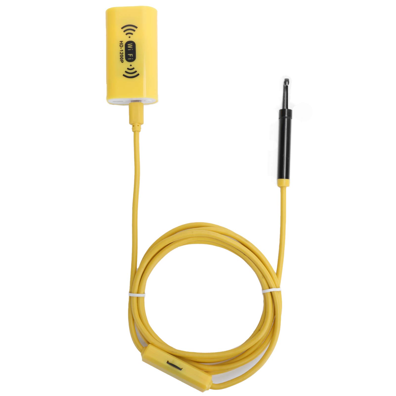 Cámara de Endoscopio, Luz LED de 8 Mm / 0,3 Pulgadas y Endoscopio Inalámbrico HD 1200P IP68 Resistente Al Agua WiFi, Cámara de Inspección con Luz para iOS/Android (2 m / 6,6 pies)