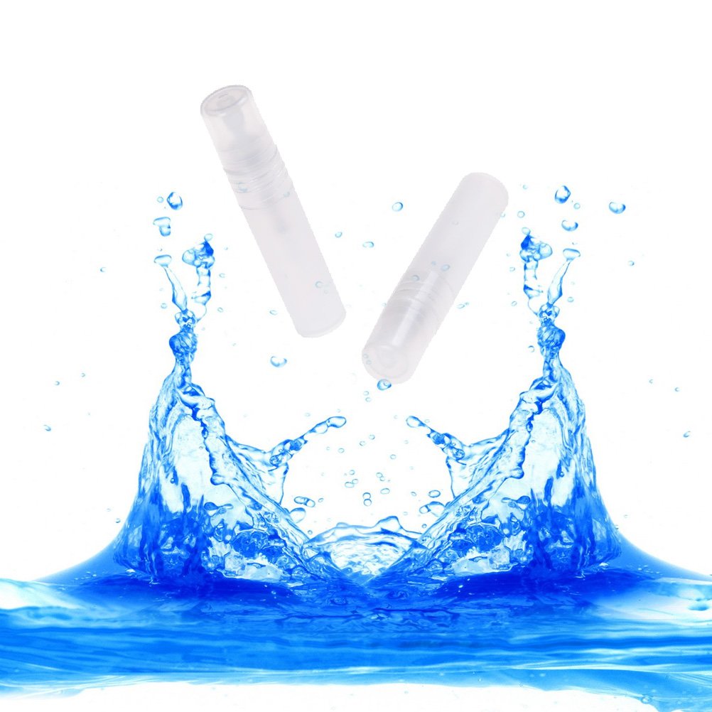 250 Pcs Mini Clear Spray Bottle Atomizer Sprayer Plastic Bottle Spray Refillable Perfume Empty Sample Bottle Tube Mist Spray Bottle for Travel Party Cleaning,Portable Makeup Tool,5ml