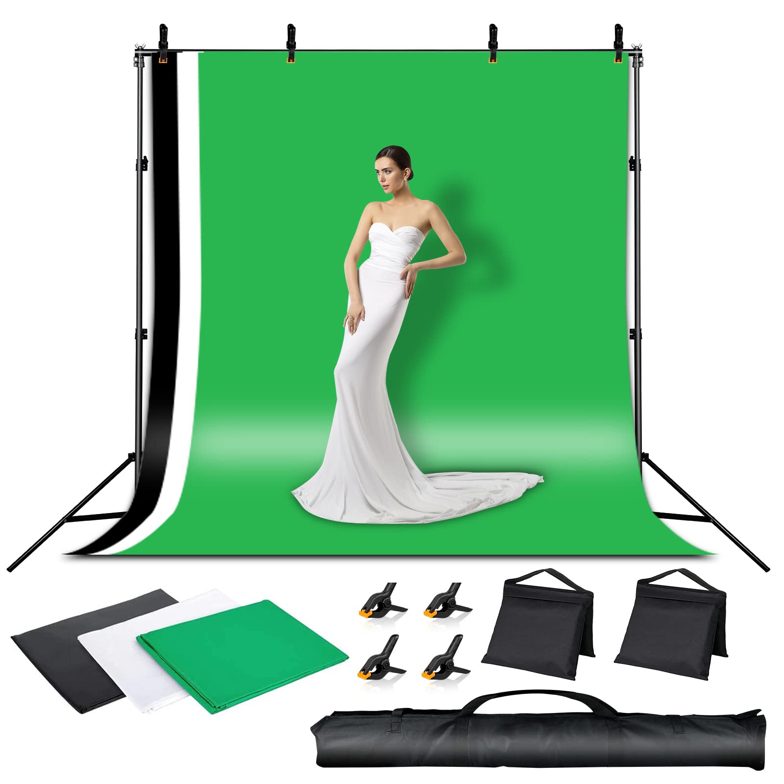 Buy Photo Backdrop Stand Kit Photography Photo Video Studio 6.5 x