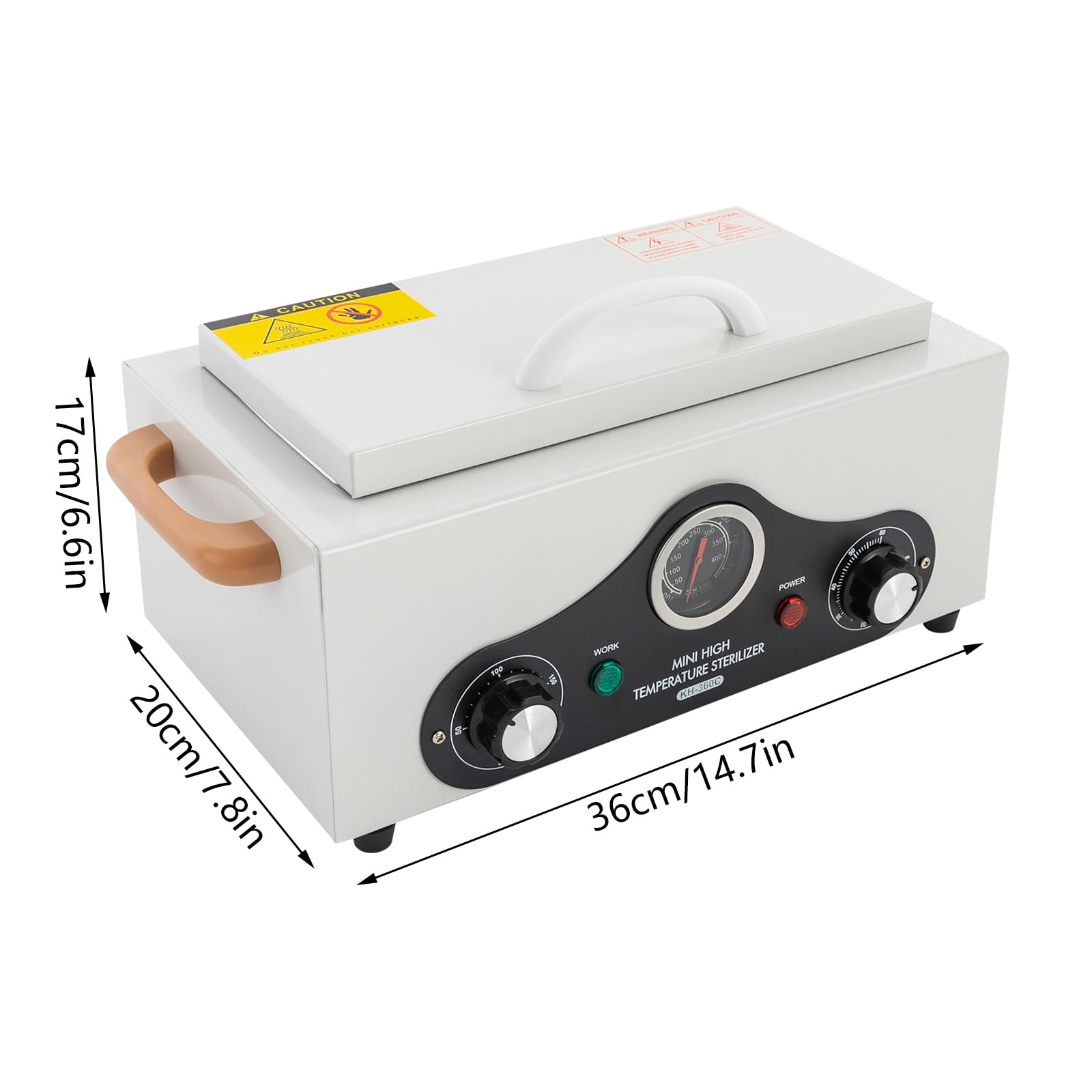 Sterylizator antywirusowy 300 W, wysoka temperatura, 2,5 l, sterylizator gorącego powietrza, szafka do dezynfekcji 60-220℃, z timerem, autoklaw, szafka na instrumenty, kosmetyki