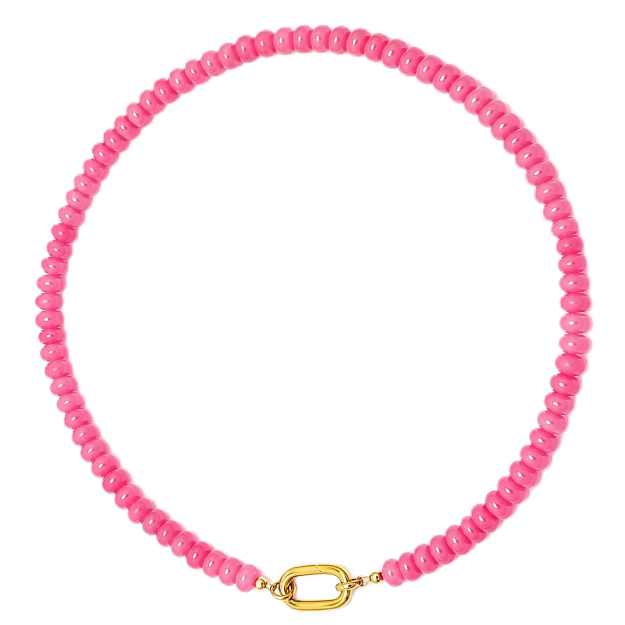Collana con perline da donna, stile boho, pietra preziosa naturale, girocollo fatto a mano, gioiello estivo minimalista regalo