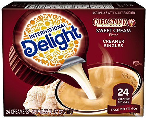 International Delight, Cold Stone Creamery Sweet Cream, Single-Serve Coffee Creamers, 24 Count
