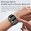 Smartwatch con monitor de actividad para adultos, modos de entrenamiento, esferas personalizables intercambiables, reproducción de medios por Bluetooth, captura de selfies remota, compatible con iOS Android 7