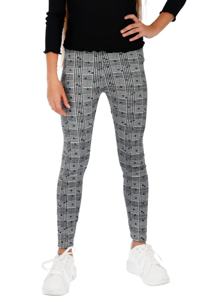 Pantalon Legging Fille Hiver - Doublure Polaire Épaisse - Motifs De Noël - Chaud Et Confortable - Taille 2 à 14 Ans