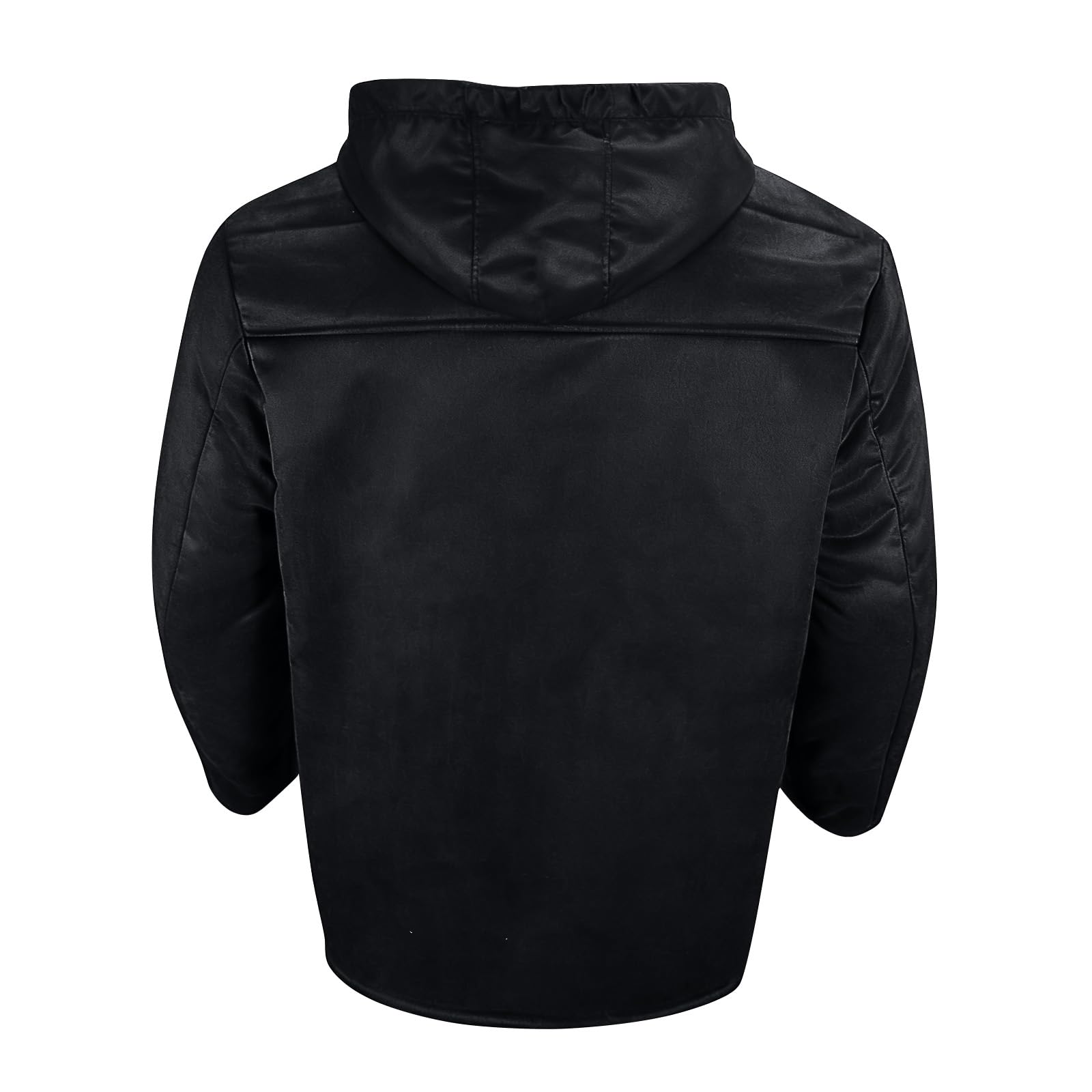 SOOUICKER Mantel Herren Winter mit Kapuze Wintermantel Lang Warm Gefüttert Trenchcoat Fleece Mittellang Winterjacke Fell Vintage