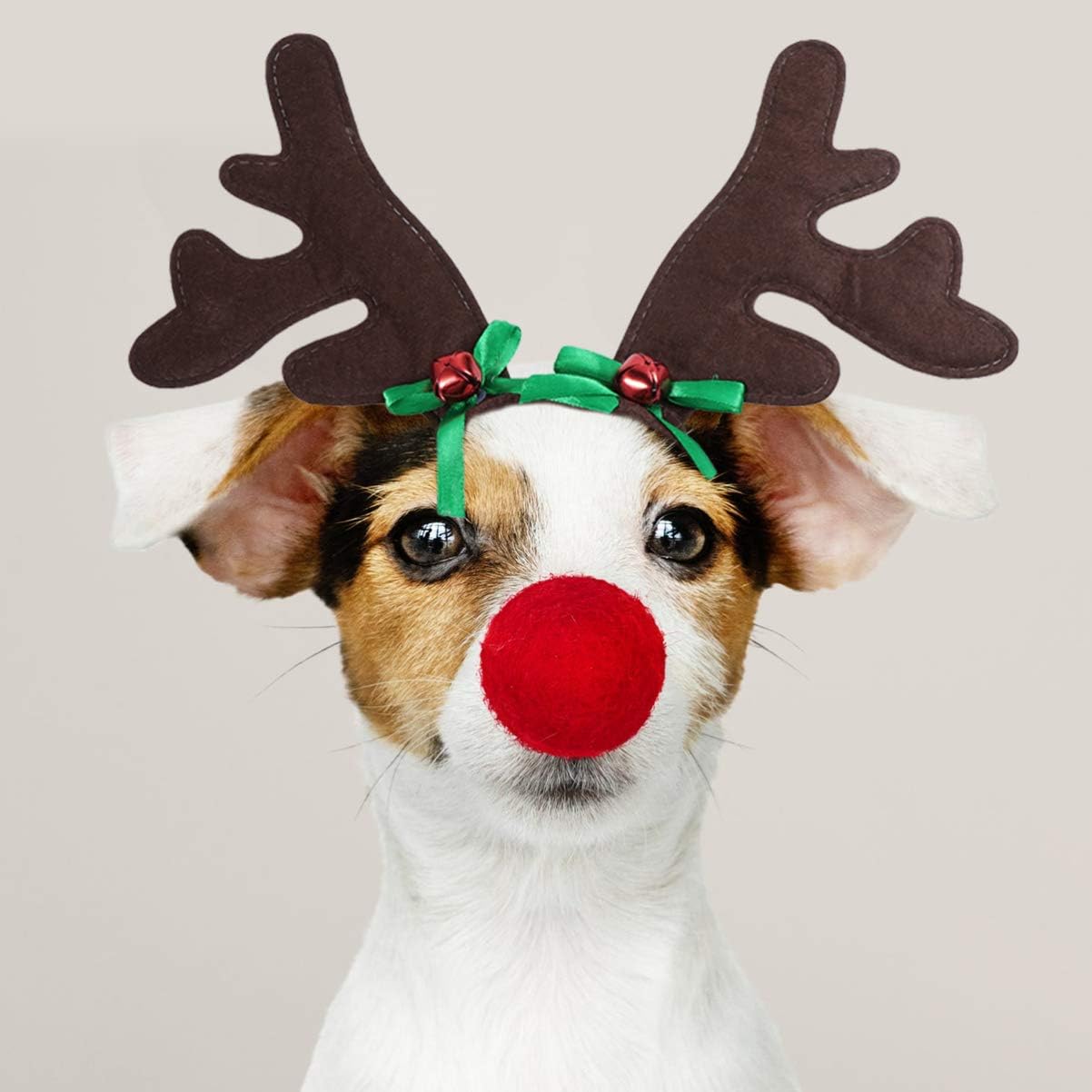 Holiday Dog Headband Pet Reindeer Antlers Hairband Cat Elk Headwear Xmas Pet Photo Prop for Dogs Pets Cats - Image 5