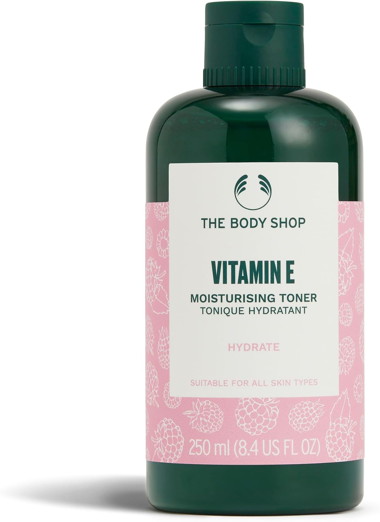 – The Body Shop Vitamin E Moisturising Toner (1x 250ml), Lightweight Hydrating Toner for All Skin Types, Cleanses Without Stripping, with Vitamin E & Raspberry Seed Oil, Dermatologically Tested
