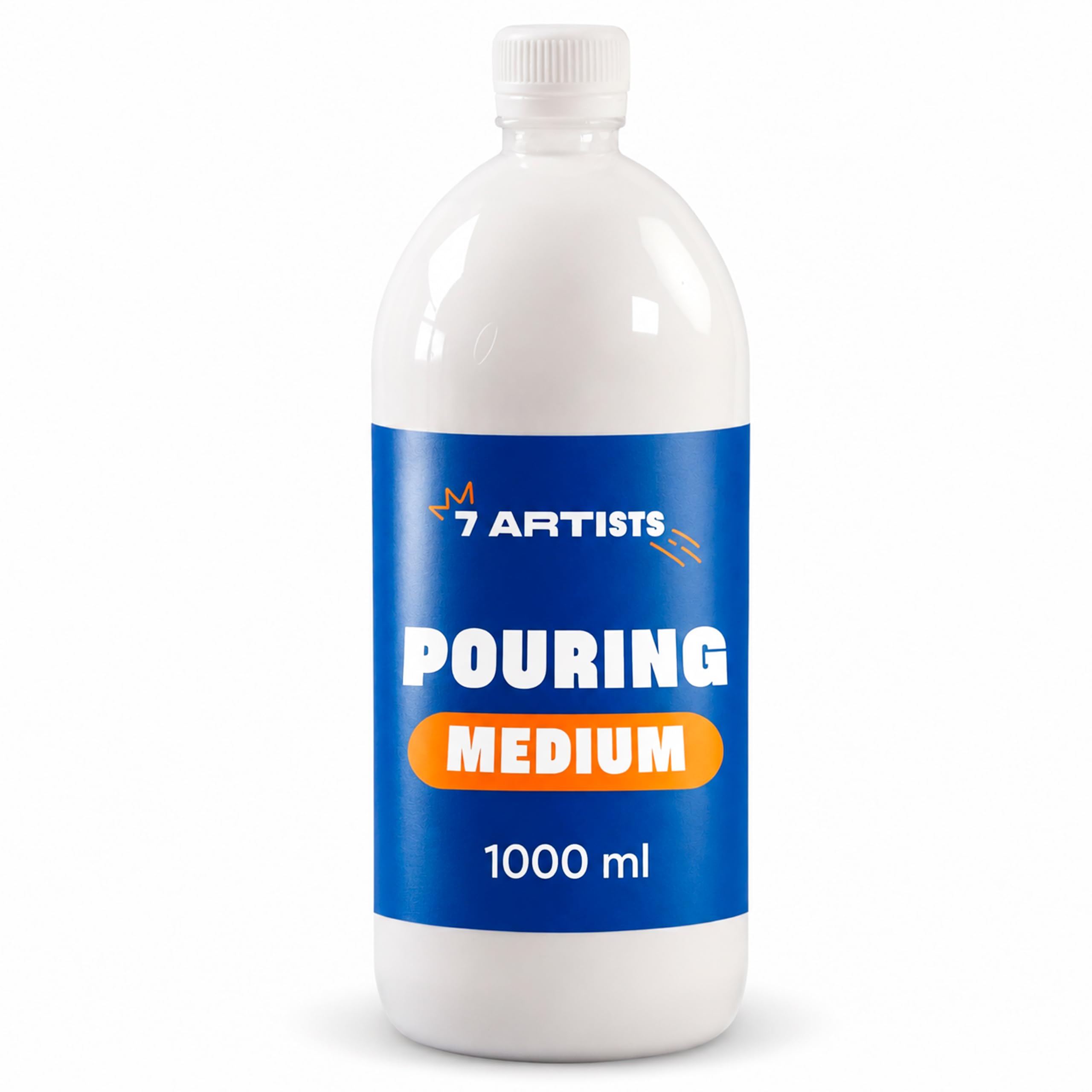 7 Artists 1000 Ml Pouring Medium Pouring Medium For Acrylic Paint 1000 Ml – Professional Paint Conditioner For Fluid Art | Glossy Acrylic Medium For Pouring & Fluid Techniques