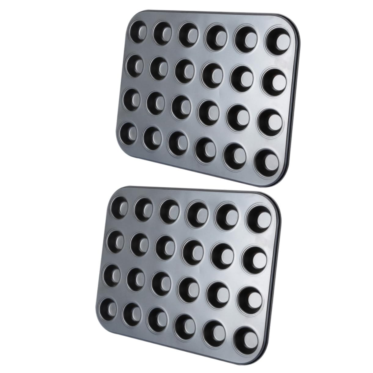 Amosfun 2 Pezzi Stampo per Muffin Antiaderente Carbonio Utensili per Cupcake e Dolci Facile da Usare e Maneggiare Design Risultati
