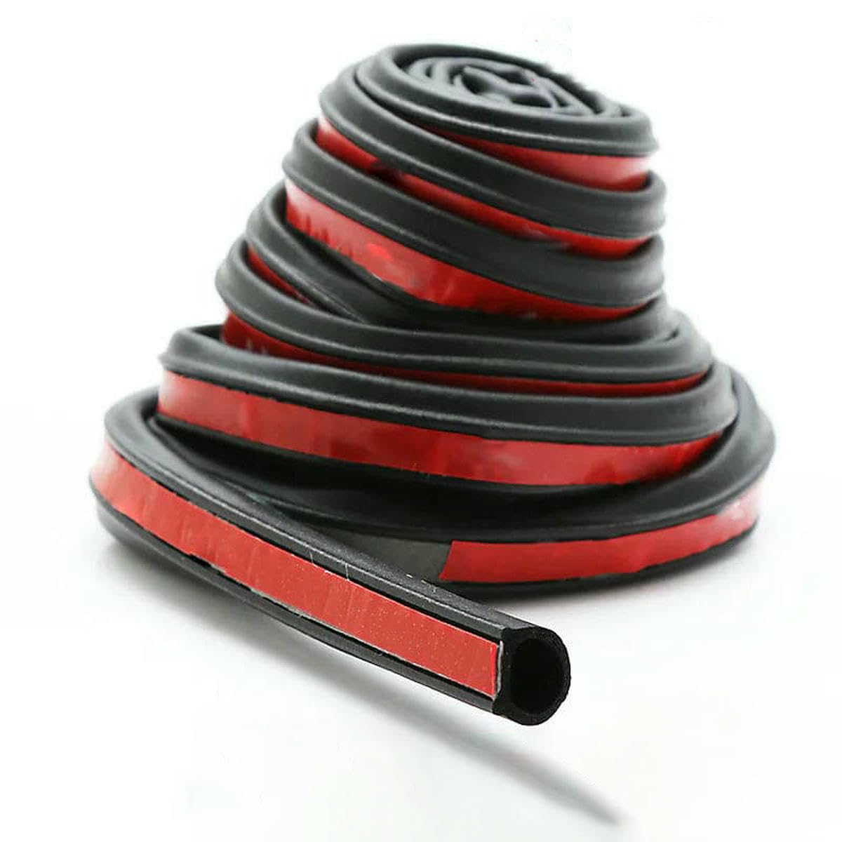 Yfshc 2M Big D 2/4/8M Car Door Seal Strip Auto Rubber Seal D Z P Type Noise Insulation Anti-Dust Soundproof Sealing Strips Interior Accessories