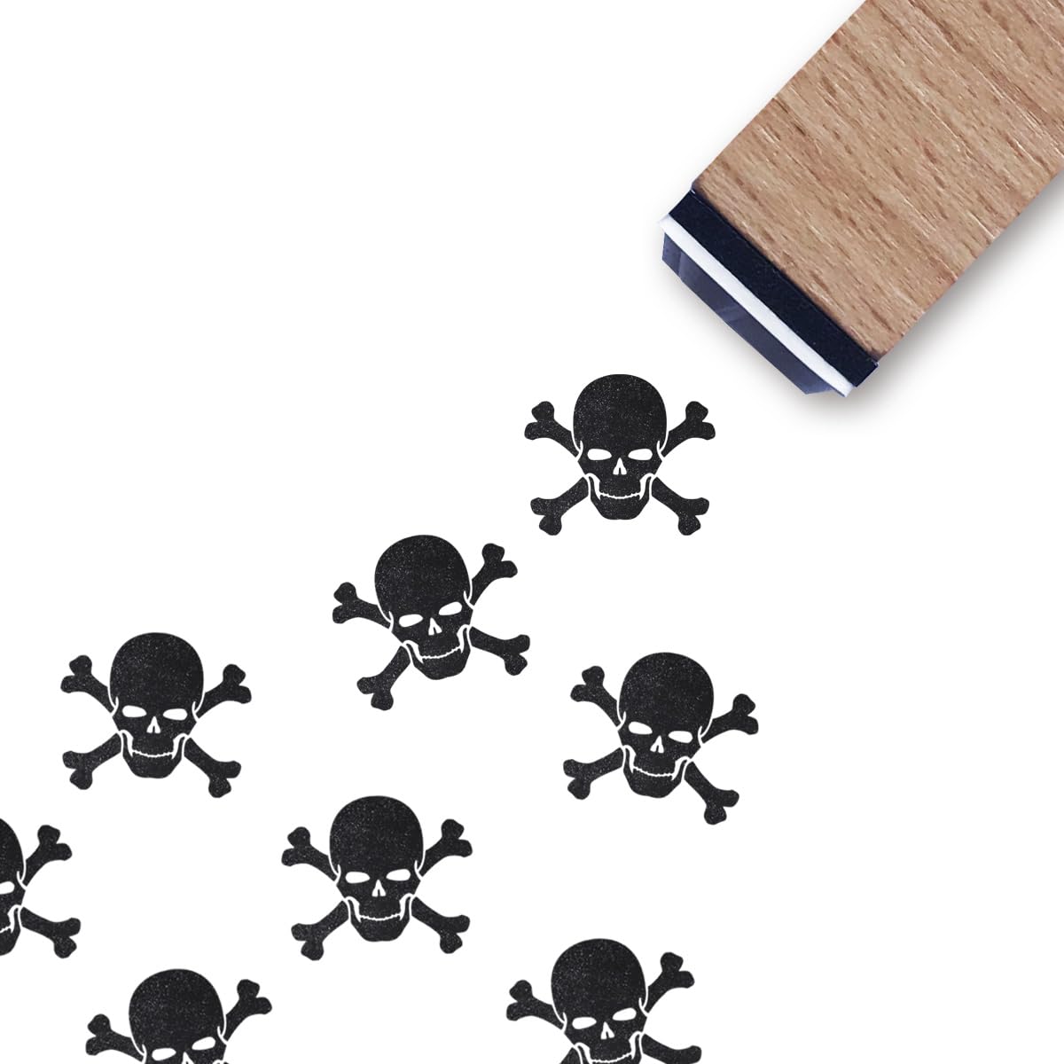 Amazon.com: Skull Crossbones Rubber Stamp, 3/5 Inch Small Mini 