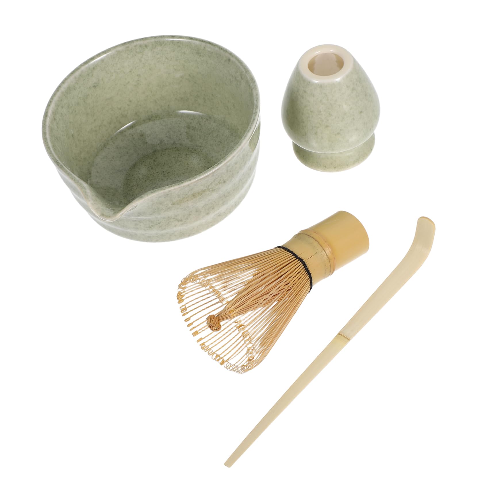 Homoyoyo Matcha Tools Set Ceramic Whisk Wood Scoop Matcha Bowl Whisk Set Enhance Your Tea Experience