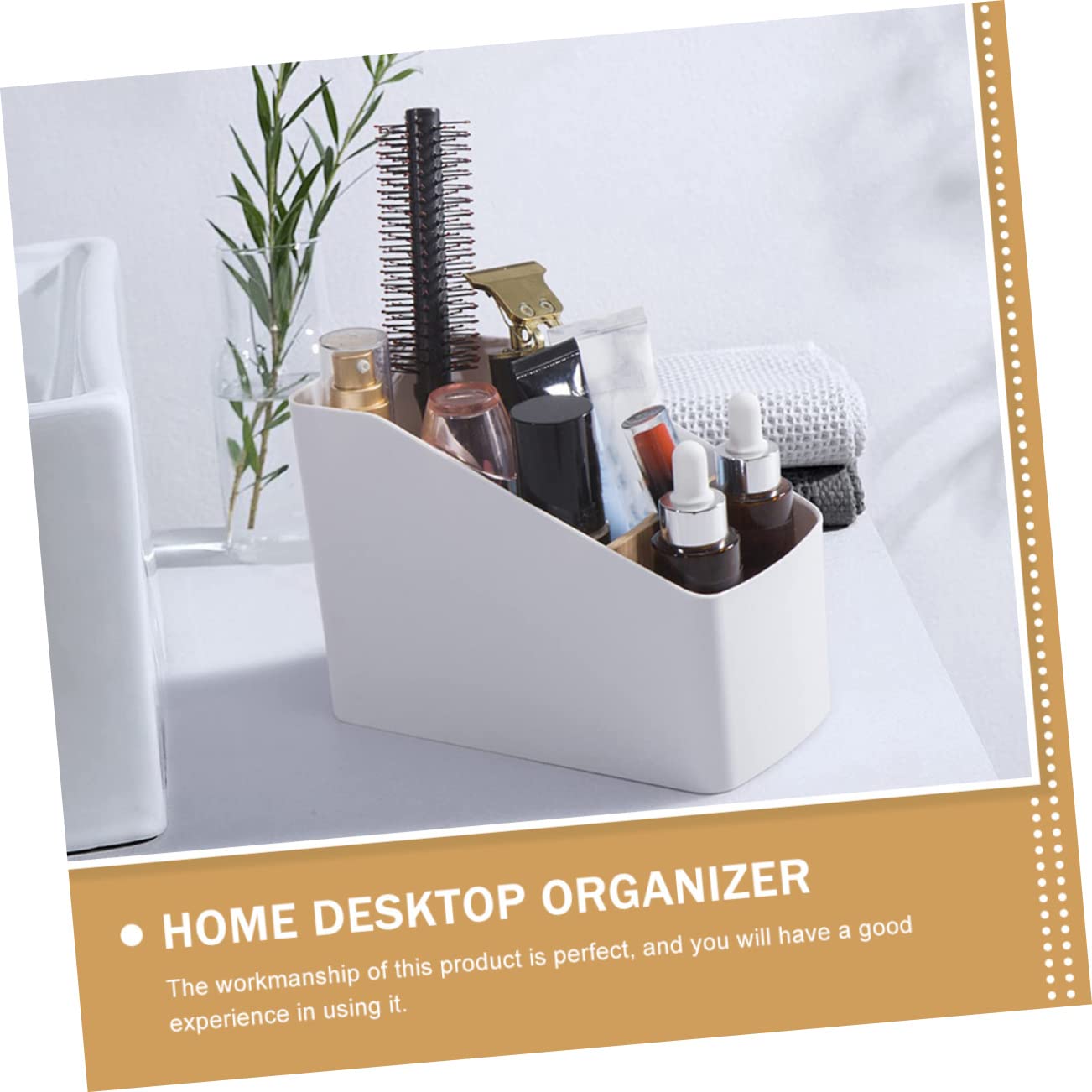 Sewroro 2 Stück Desktop Organizer Multifunktionale Aufbewahrungsbox für Fernbedienungen Handys und Büromaterialien für Wohnzimmer und Büro mit Praktischen Fächern und Elegantem Design