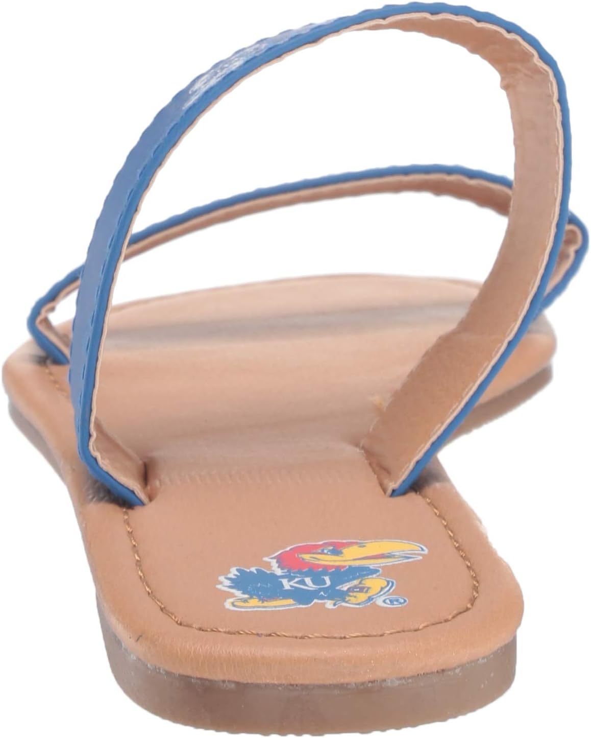 FOCO NCAA Kansas Jayhawks Unisex DOUBLE STRAP FLIP FLOPKANSAS DOUBLE STRAP FLIP FLOP - SMALL, Team Color, S