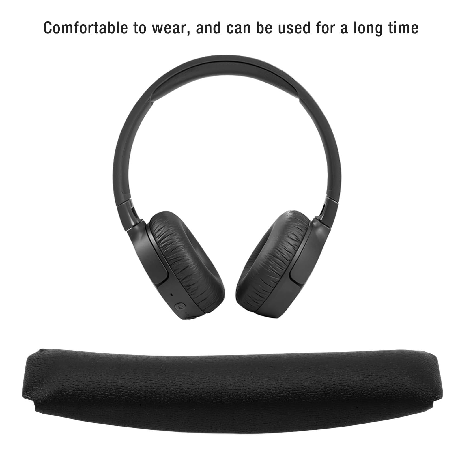 Coussins De Remplacement Pour Bandeau Denon Tune T700BTNC 710BT 720BT 770NC - Cuir Protéique, Pack De 3