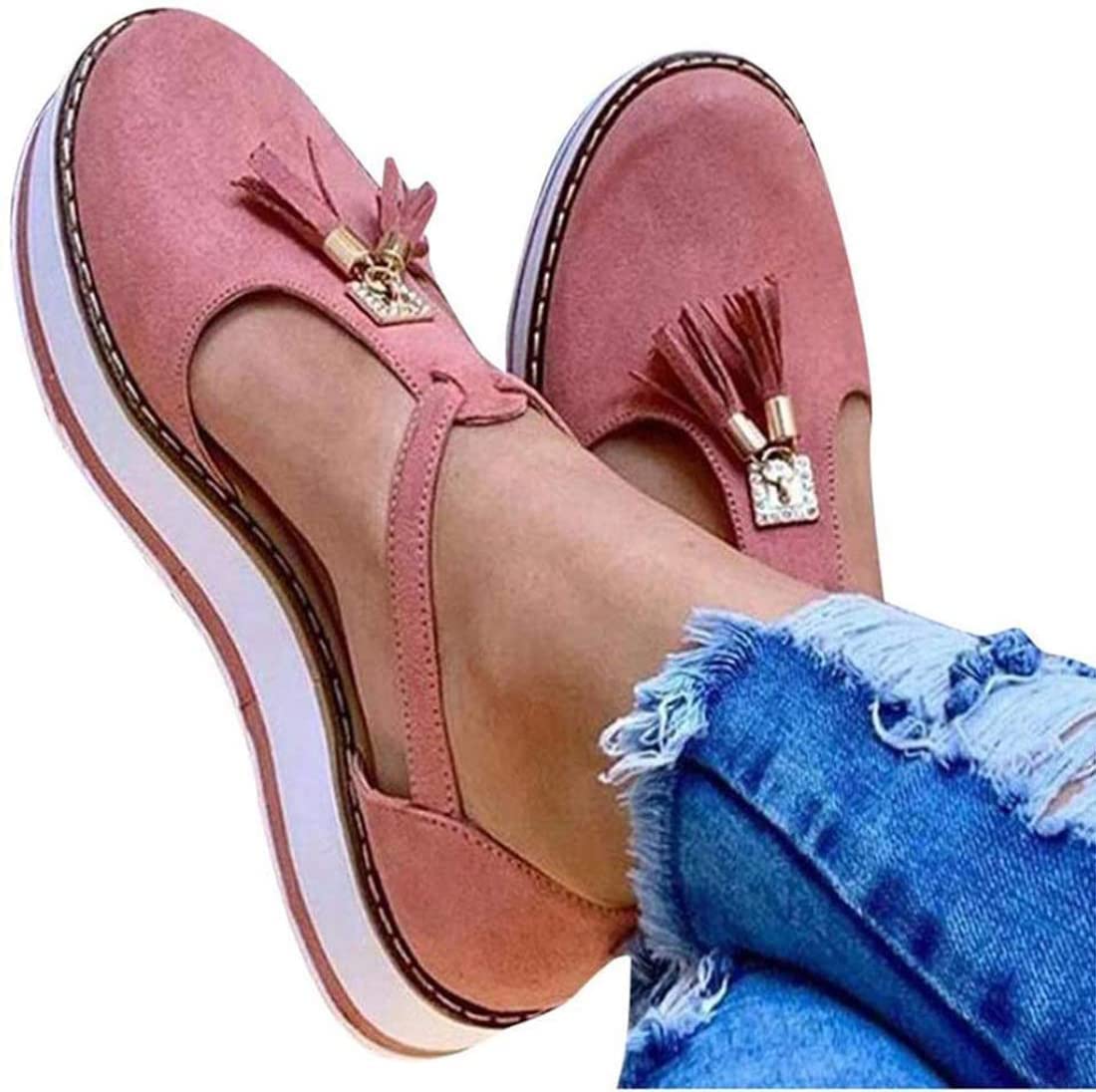 RXZCHH Sandalias Mujer Zapatos De Verano Romanos Elegantes Cómodos Zapatos De Playa con Borla Corbata Sandalias De Plataforma Al Aire Libre para Mujer Chanclas De,05,37