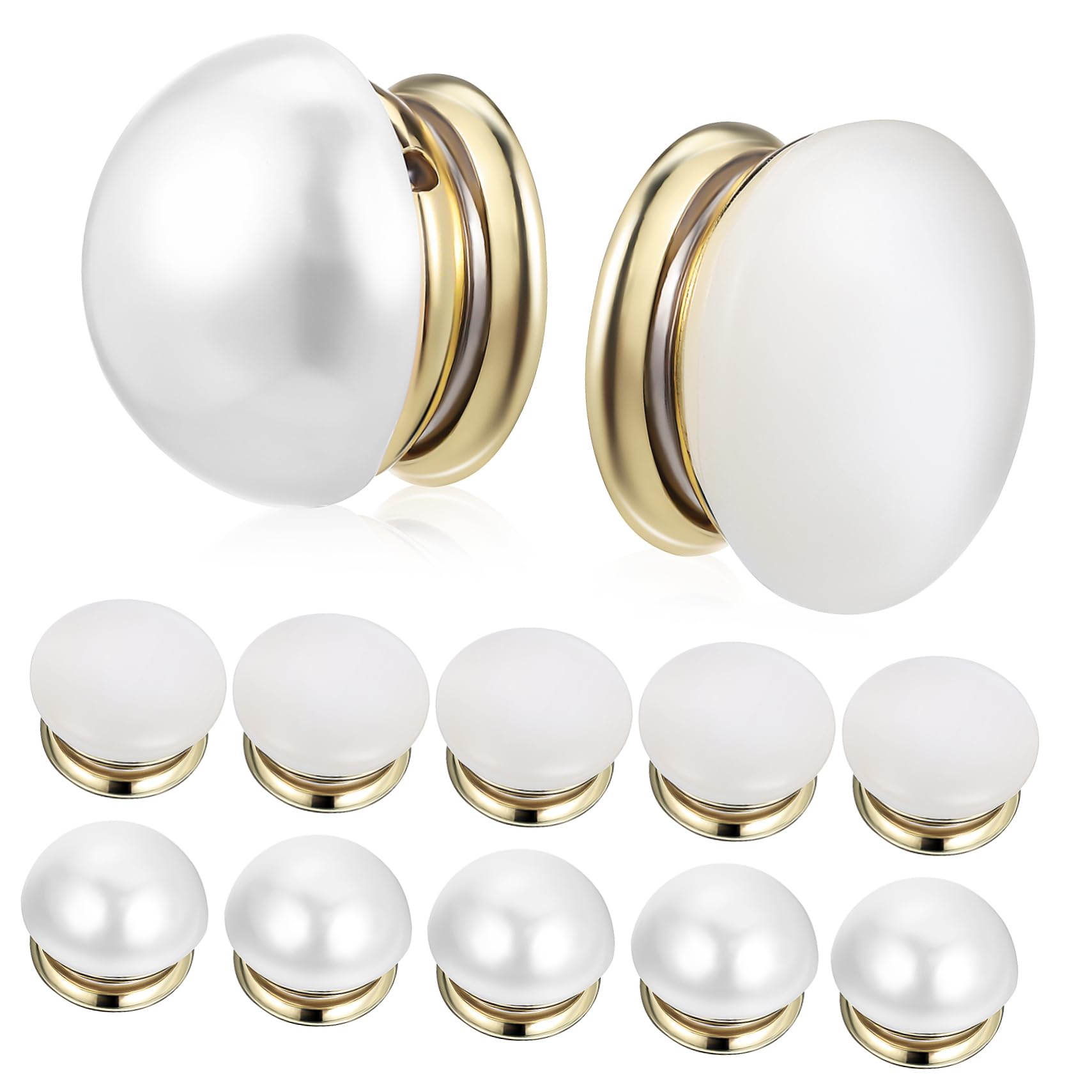 Broche Magnético Perla, 12 Piezas, Cobre para Ropa y Pañuelos