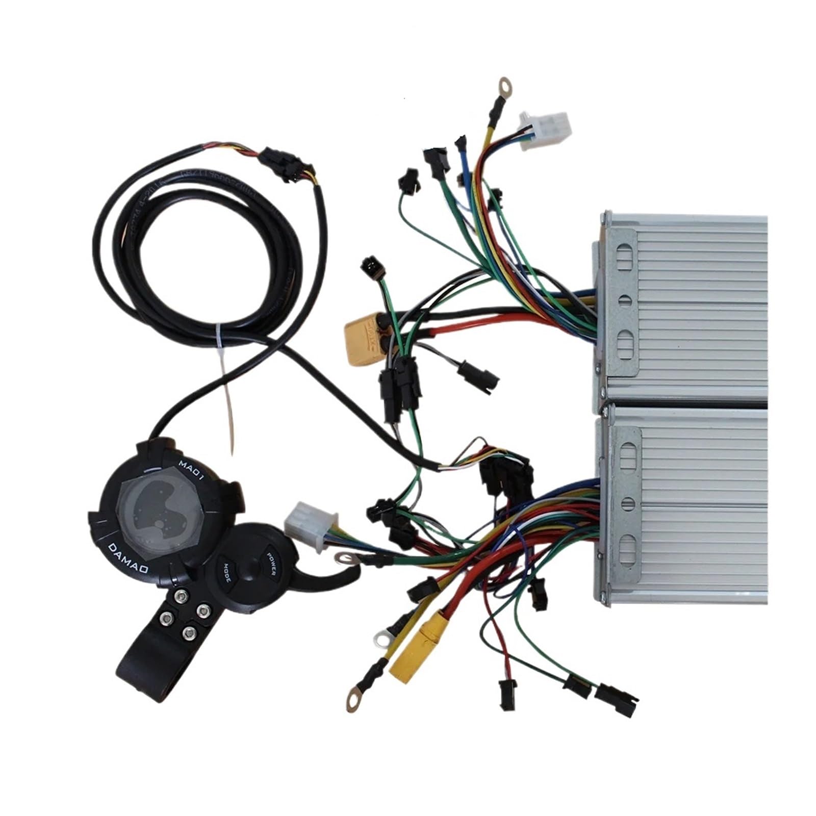 FLJ Interruttore acceleratore for scooter elettrico, for DAMAO, for display LCD MA01 36V 48V 52V 60V 72V Controller motore ad alta velocità Schermo di visualizzazione per monopattino elettrico