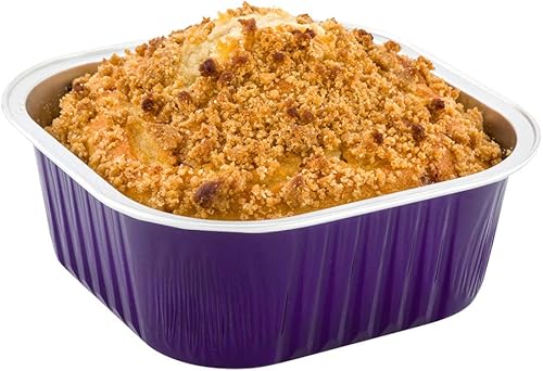 Ramequines desechables de 10 onzas, 100 vasos desechables cuadrados de crema Brulee - aptos para horno, para cupcakes y magdalenas, tazas