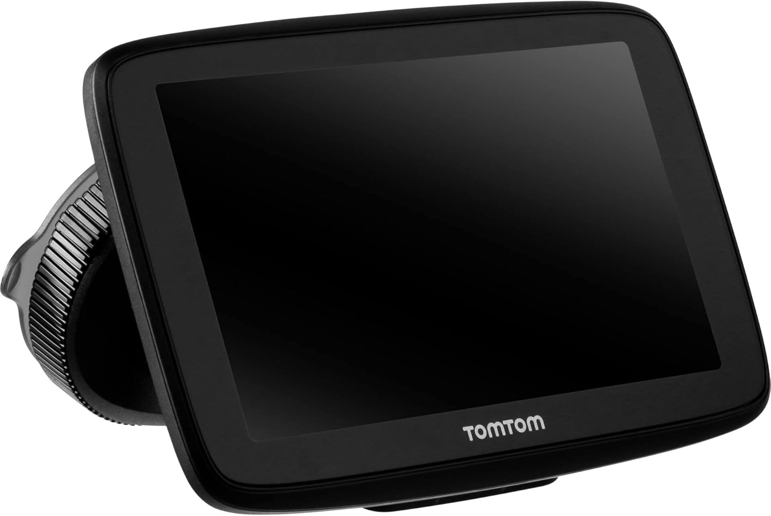 TomTom GO Expert Sat Nav mounted on a suction cup