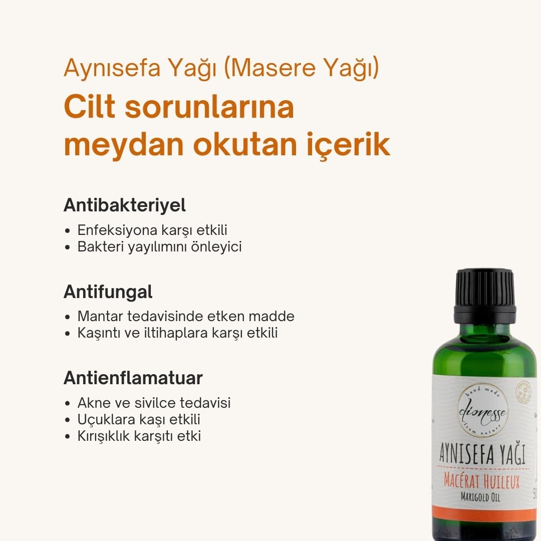 Dionesse 100% Doğal Aynısefa Yağı 50 ml - Ayak Mantarı Giderici, Doğal Antibakteriyel ve Onarıcı Cil